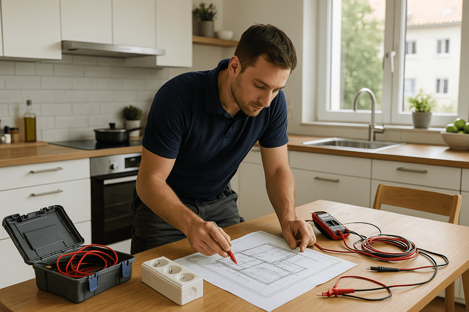 Elektroplanung für die neue Küche: Technische Grundlagen für Dresdner Bestandsbau