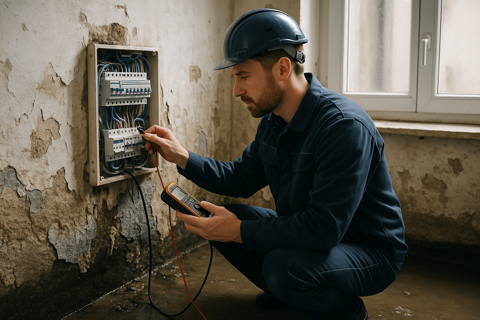 Elektrische Anlagen nach Wasserschaden prüfen: Fachgerechte Sanierung in Dresdner Bestandsbauten